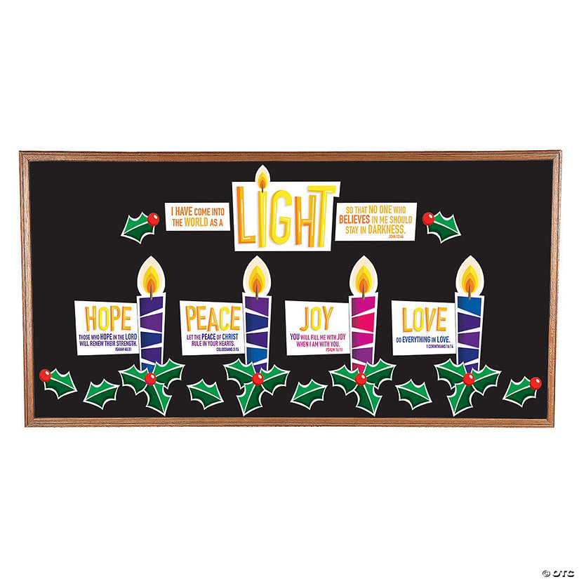 Advent Colorful Cardstock Classroom Bulletin Board Set - 32 Pc. Image