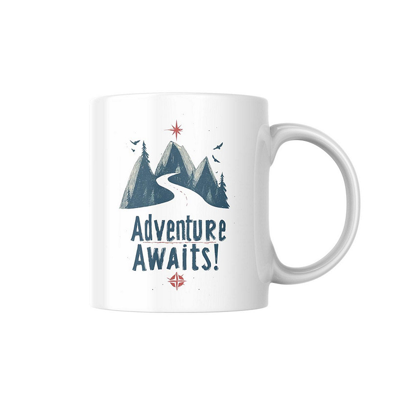 Adventure Awaits Mug by Dancing Littles Jungle Image