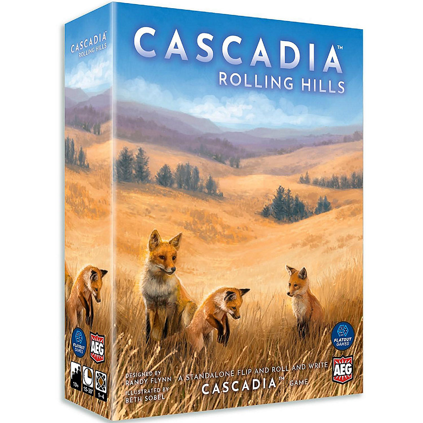 Aeg Cascadia: Rolling Hills, Flip-Roll-Write Board Game, Ages 10+ Image