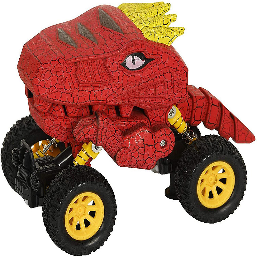 Aeromax Dino-Faur Pull Back Dinosaur Truck  Red Image