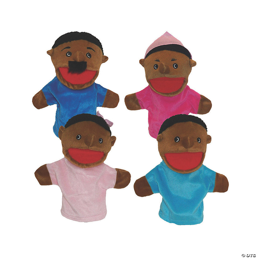African American Family Puppets Image
