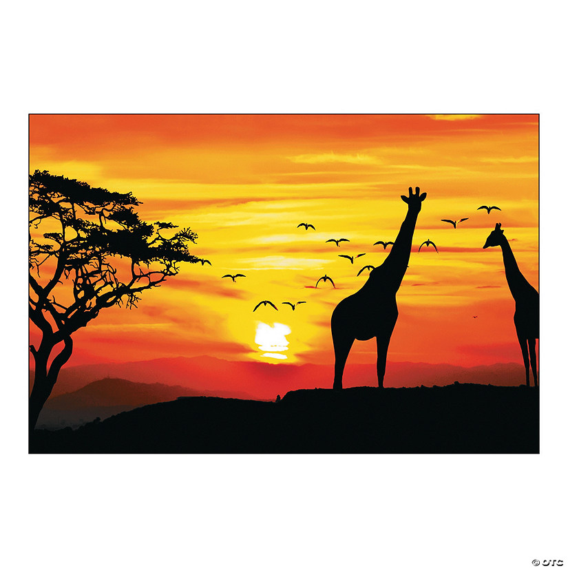 African Safari Backdrop - 3 Pc. Image
