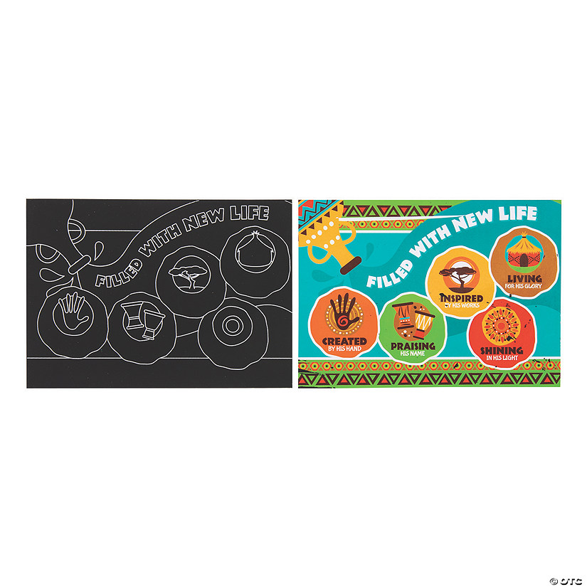 African Safari VBS Scratch 'N Reveal Activities - 12 Pc. Image