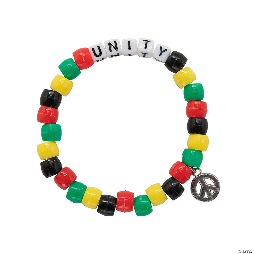 African Unity Beaded Bracelet Craft Kit - Makes 12 Image