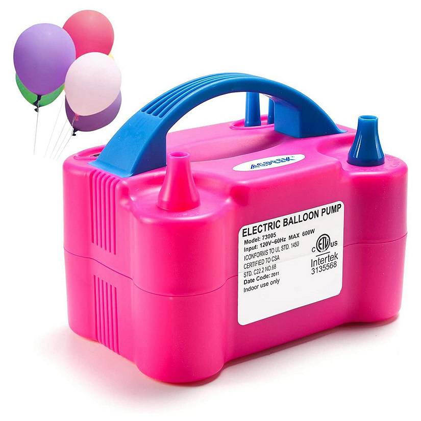 AGPtEK Electric Air Balloon Pump Pink Image