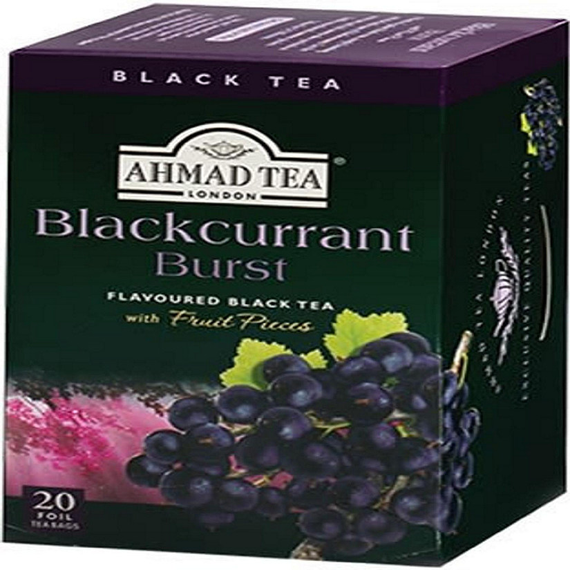 Ahmad Blackcurrant Burst Black Tea 20 foil tea bags Oriental Trading