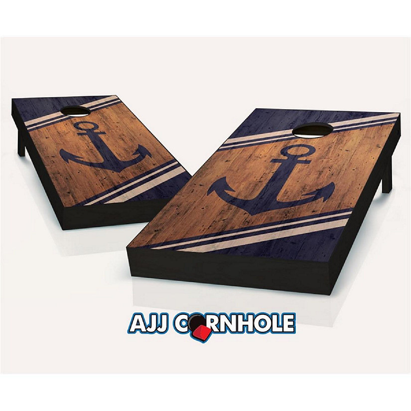 AJJCornhole 107-Anchor Anchor Theme Cornhole Set with bags - 8 x 24 x 48 in. Image
