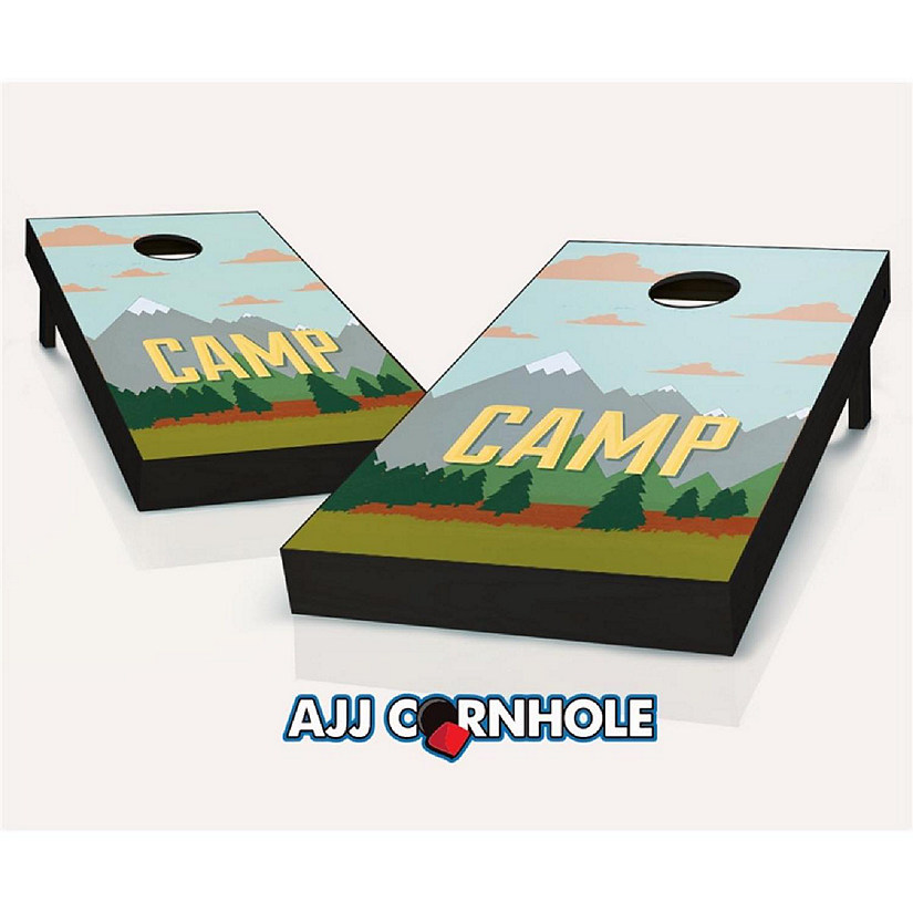 AJJCornhole 107-CampTheme Camp Theme Cornhole Set with Bags - 8 x 24 x 48 in. Image