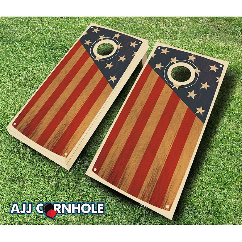 AJJCornhole 109-Colonial Colonial Chestnut Theme Cornhole Set with bags - 8 x 24 x 48 in. Image