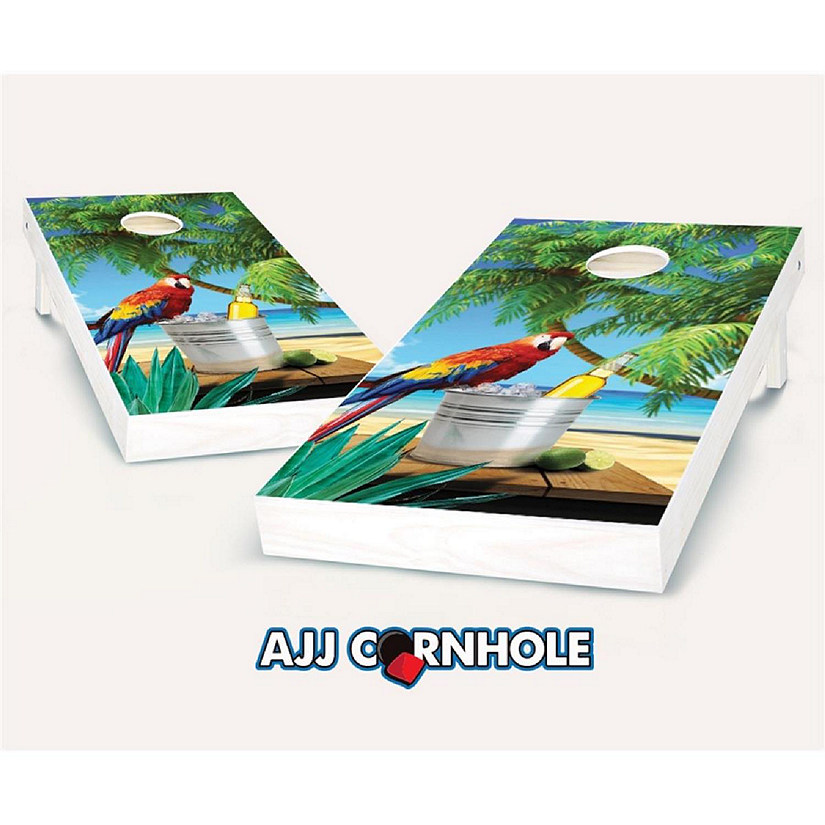AJJCornhole  Parrot Theme Cornhole Set with Bags - 8 x 24 x 48 in. Image
