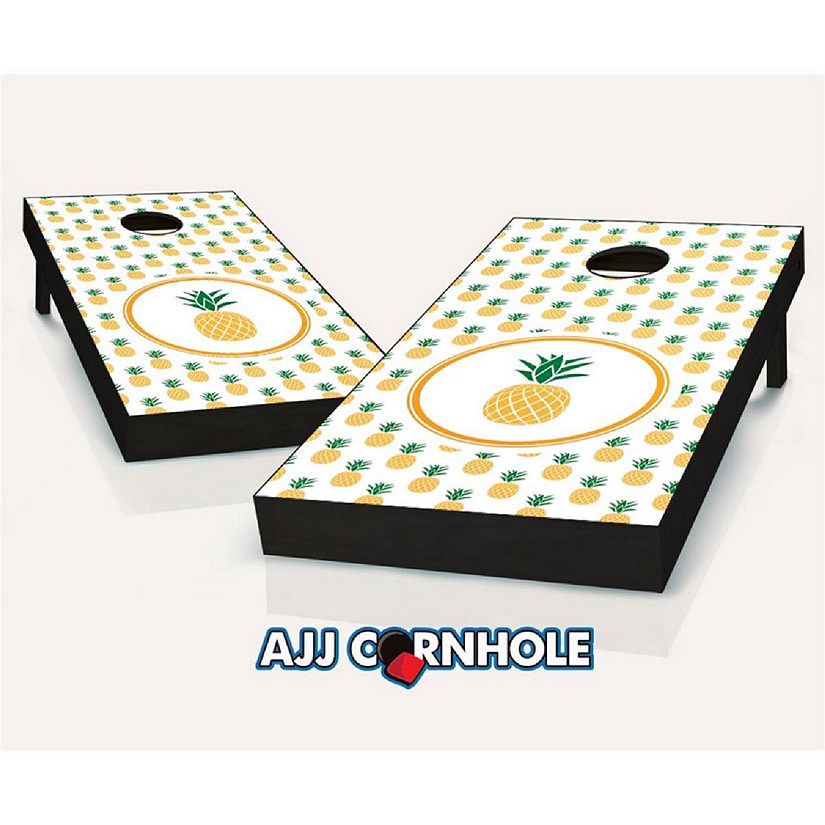 AJJCornhole  Pineapple Theme Cornhole Set with Bags - 8 x 24 x 48 in. Image
