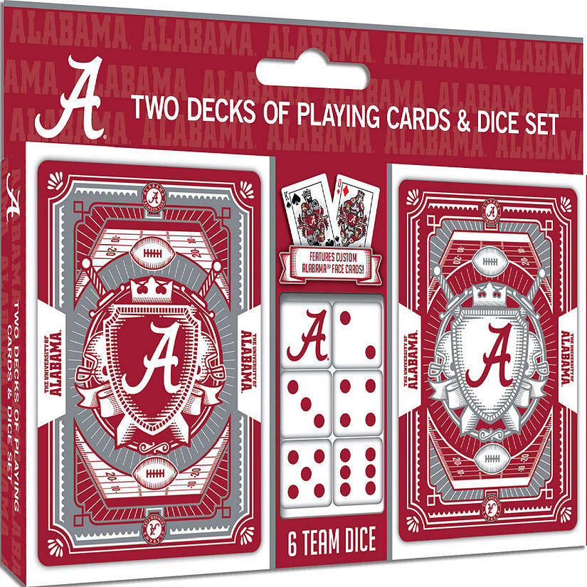 Alabama Crimson Tide NCAA 2-Pack Playing cards & Dice set Image