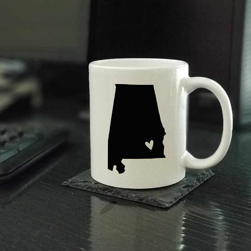 Alabama State Heart Ceramic Mug Image
