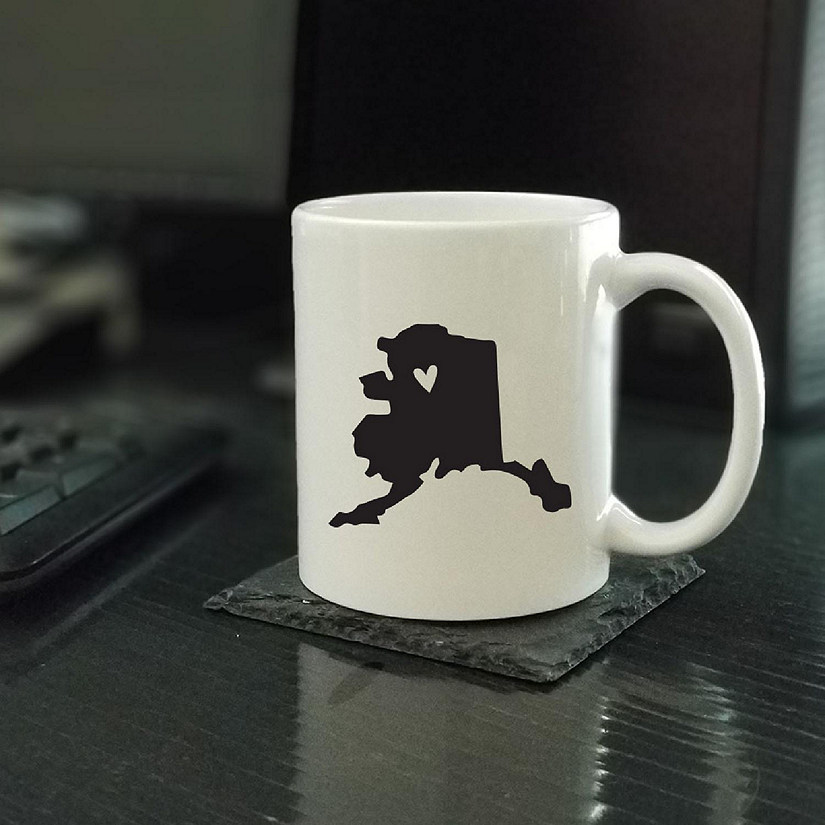 Alaska State Heart Ceramic Mug Image