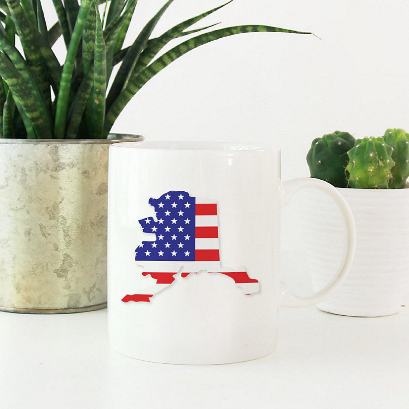 Alaska US Flag Ceramic Mug Image