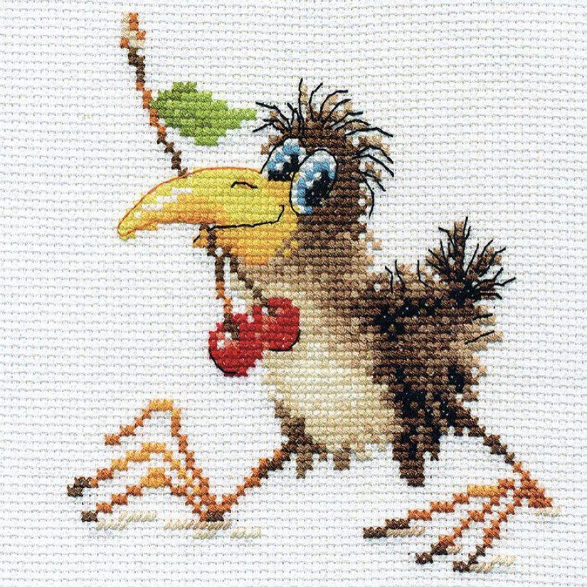 Alisa - Baby Crow 0-107 Counted Cross-Stitch Kit Image