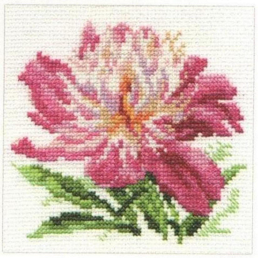 Alisa - Pink Peony 0-119 Counted Cross-Stitch Kit Image