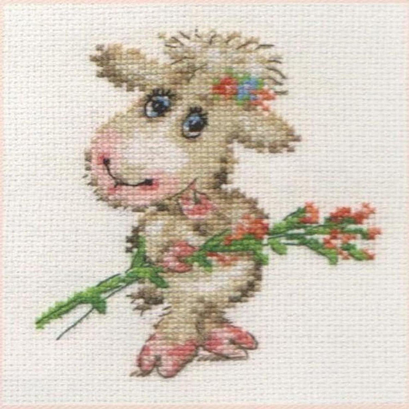 Alisa - Pretty Lamb 0-105 Counted Cross-Stitch Kit Image