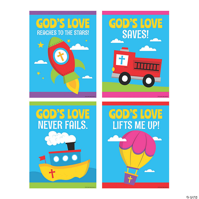 All About God's Love Poster Set - 4 Pc. Image