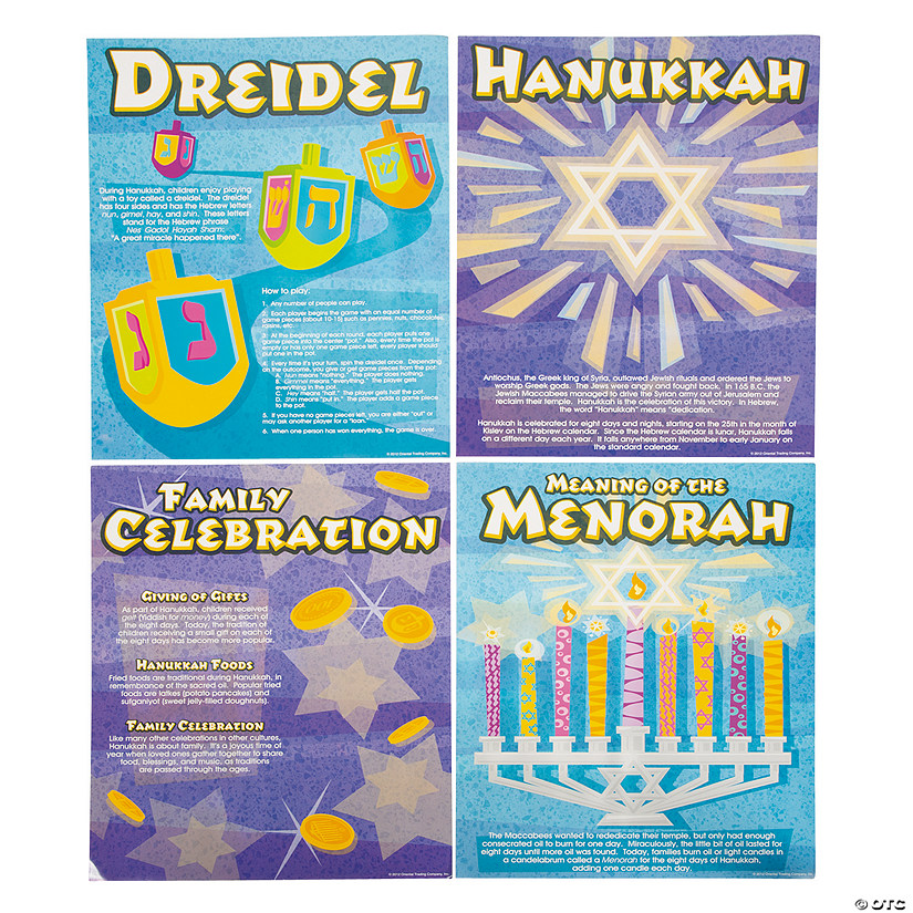 All About Hanukkah Learning Charts Discontinued