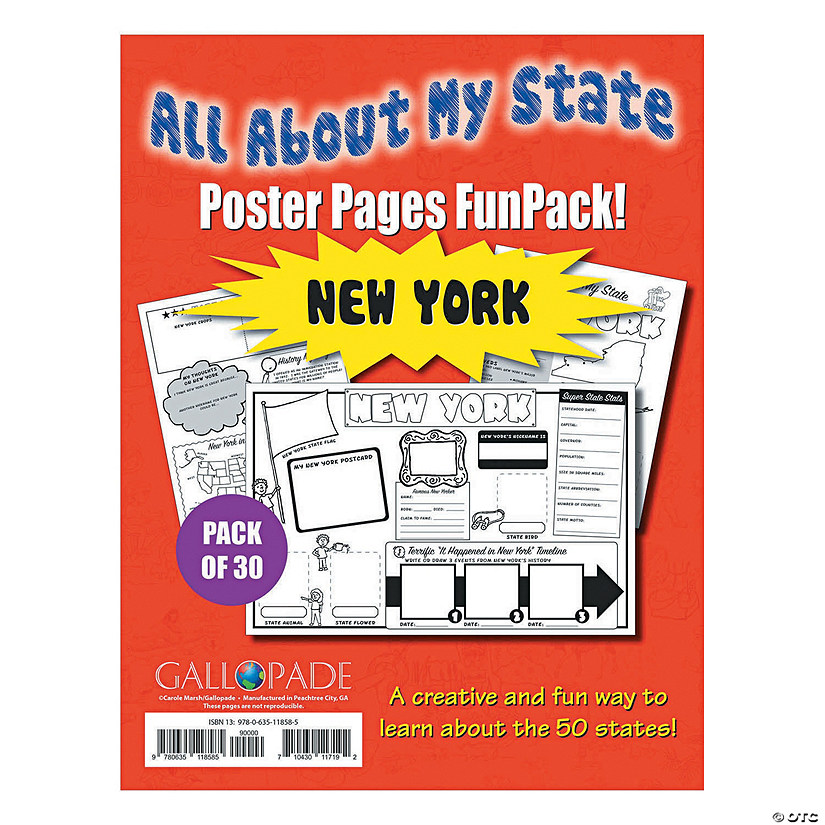 All About My State Fun Pack - New York - Discontinued