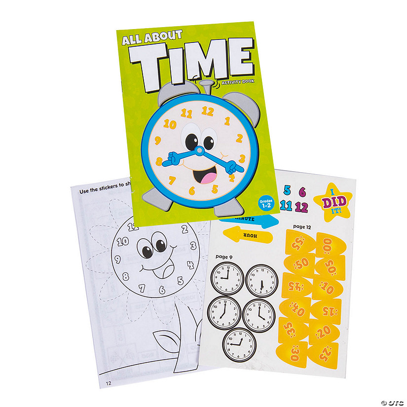 All About Time Activity Books - 12 Pc. Image