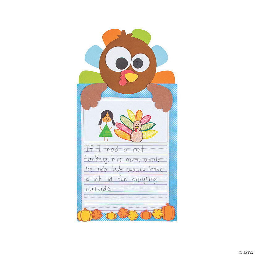 All About Turkeys Writing Prompt Craft Kit - Makes 24 Image