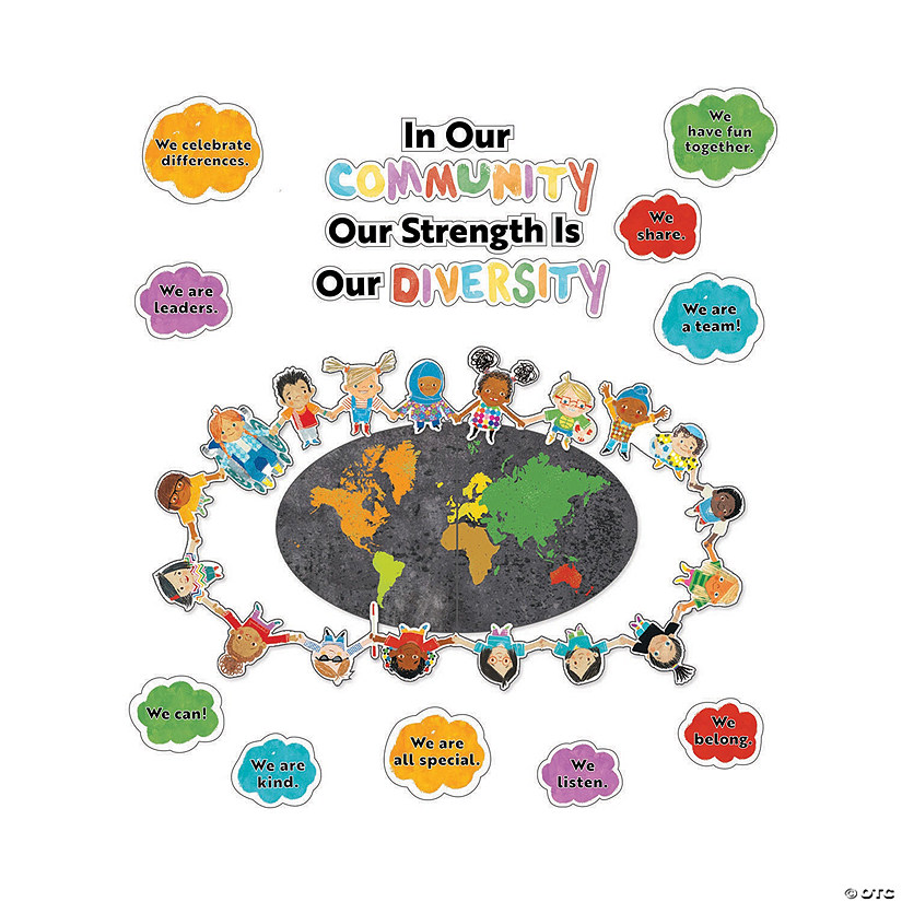All Are Welcome Diversity Bulletin Board Set - 22 Pc. Image