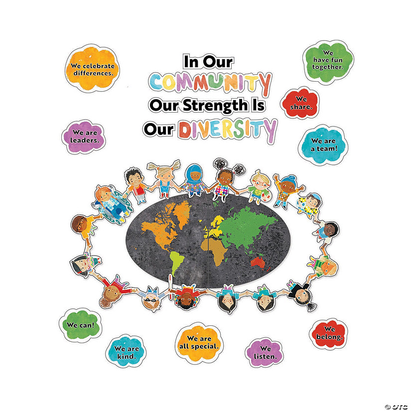 All Are Diversity Bulletin Board Set 22 Pc. Oriental Trading