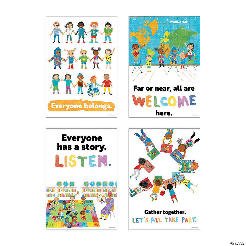 All Are Welcome Poster Set | Oriental Trading