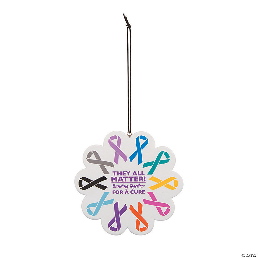 All Cancer Awareness Ornaments - 12 Pc. Image