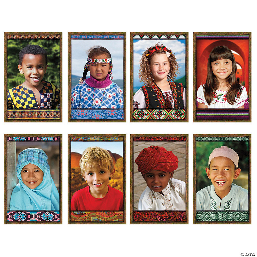All Kinds of Kids: International Bulletin Board Set Image