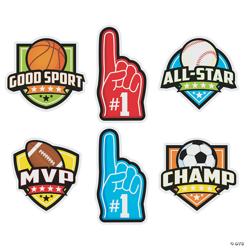 All Sports Cutouts - 6 Pc. Image