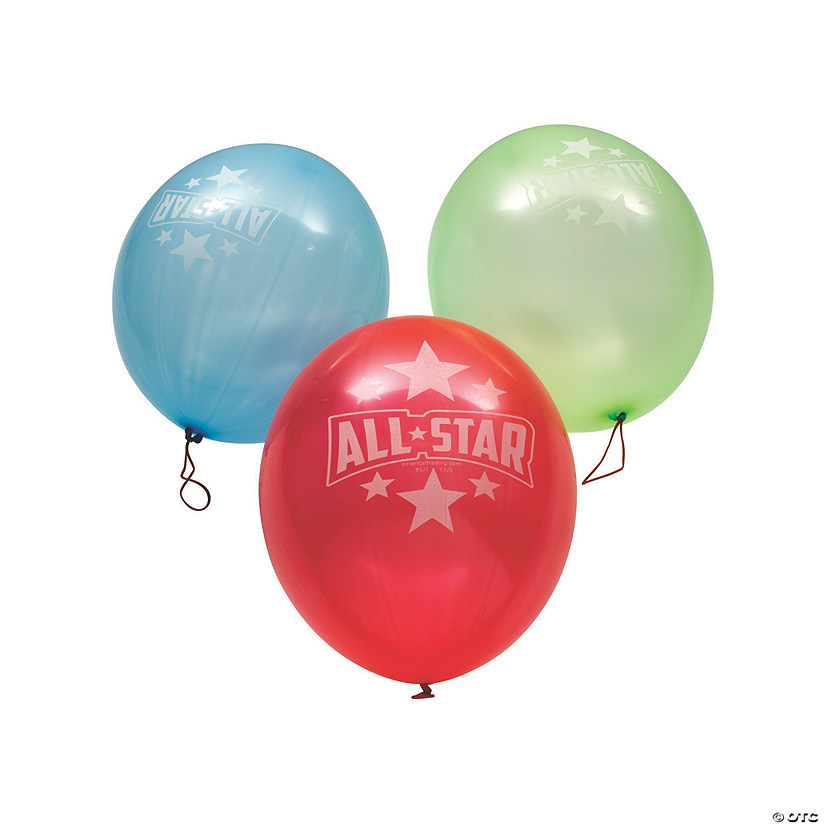 AllStar Punch Ball Balloons Oriental Trading