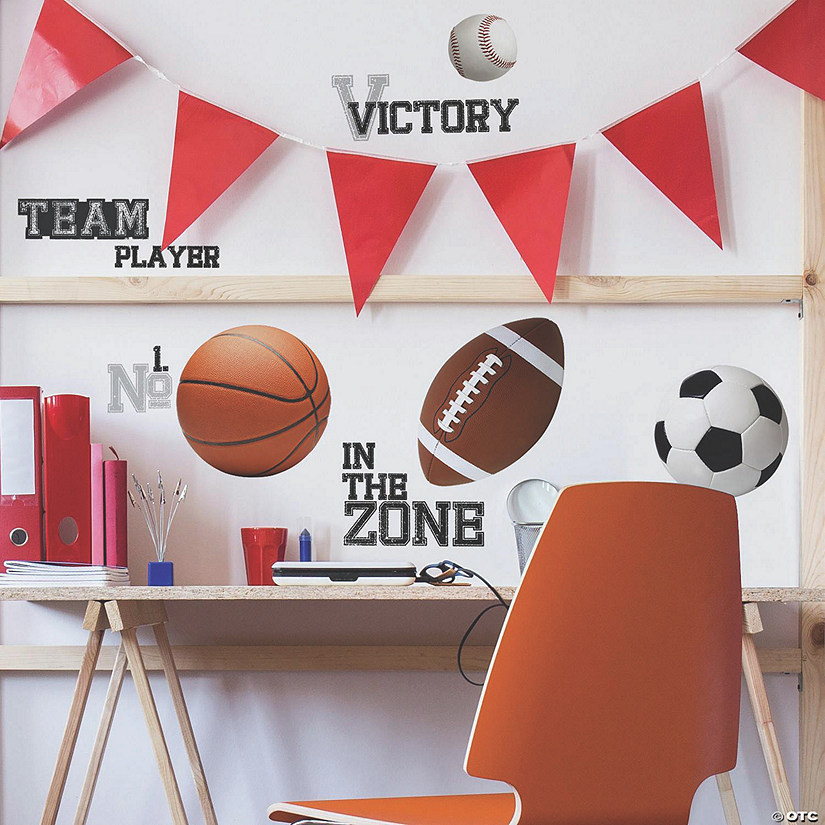 All Star Sports Saying Peel & Stick Wall Decals Image
