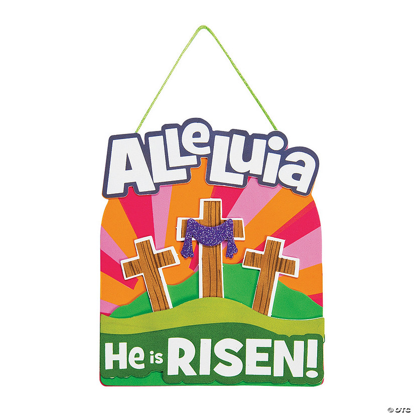 Alleluia, He is Risen Sign Craft Kit- Makes 12 Image