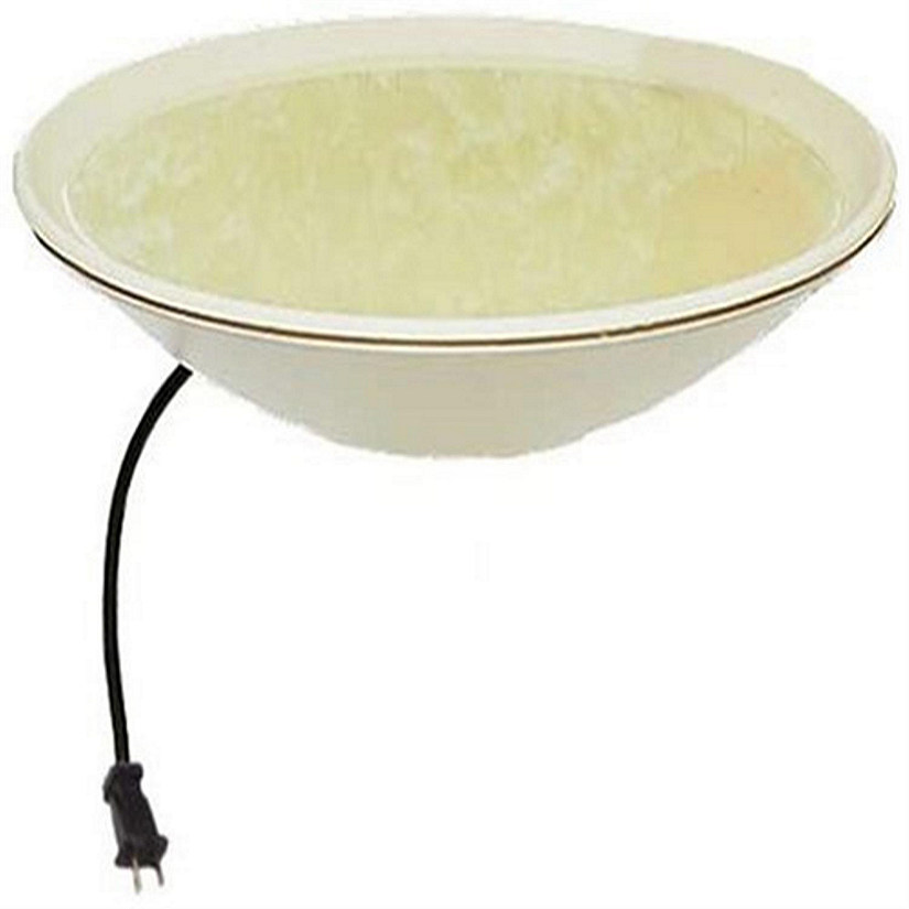 Allied Precision Heated Plastic Bird Bath with Mounting Hardware