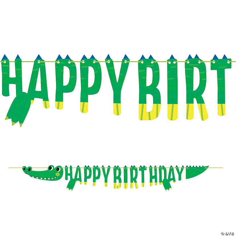 Alligator Happy Birthday Banner Image