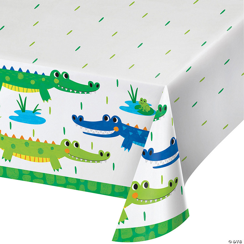 Alligator Party Paper Tablecloth Image