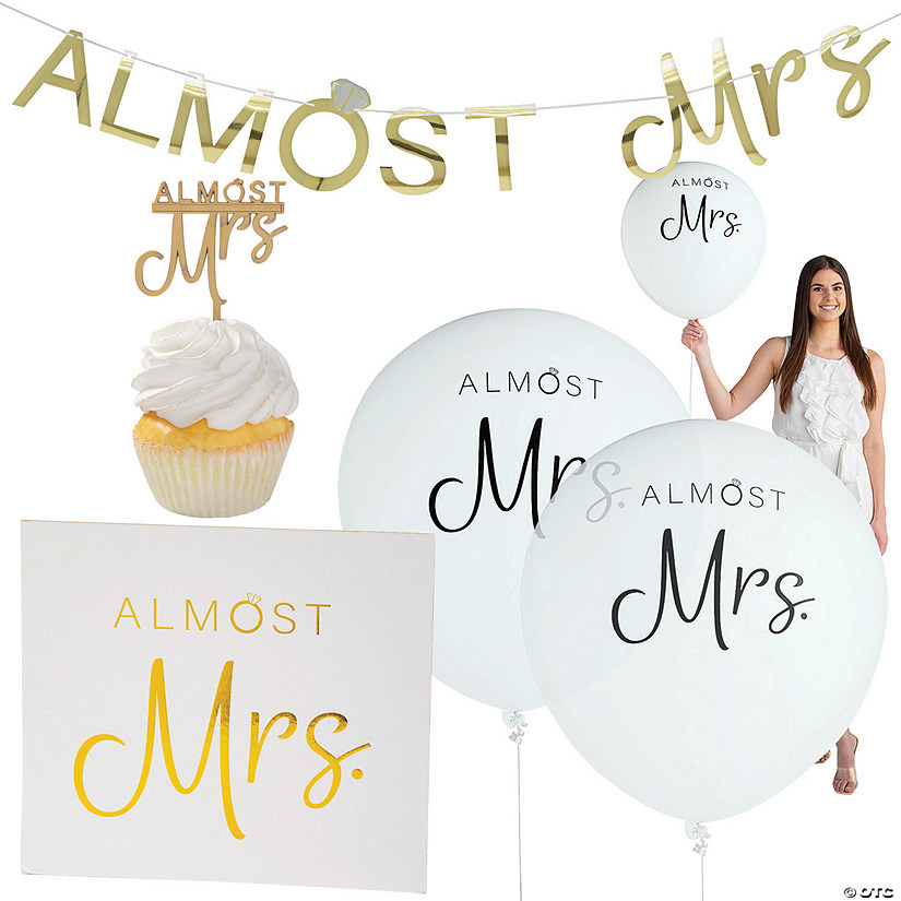 Almost Mrs. Wedding Shower Kit - 29 Pc. Image