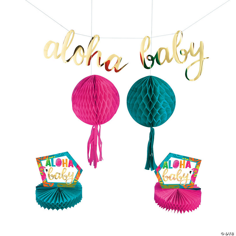 Aloha Baby Shower Decorating Kit - 5 Pc. Image