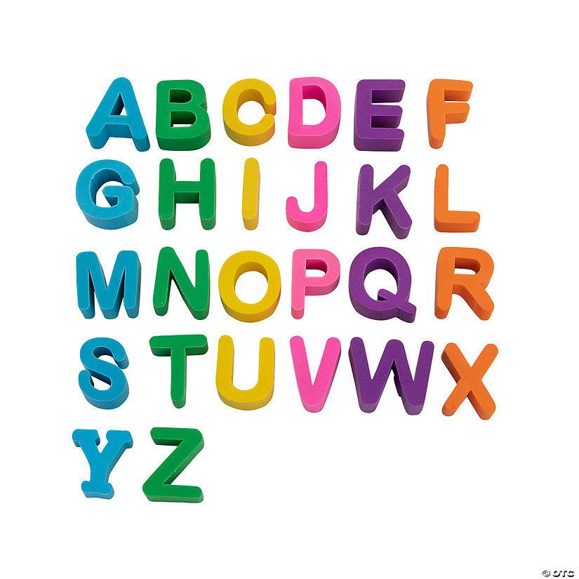 Alphabet Erasers &#8211; 6 Sets  Image