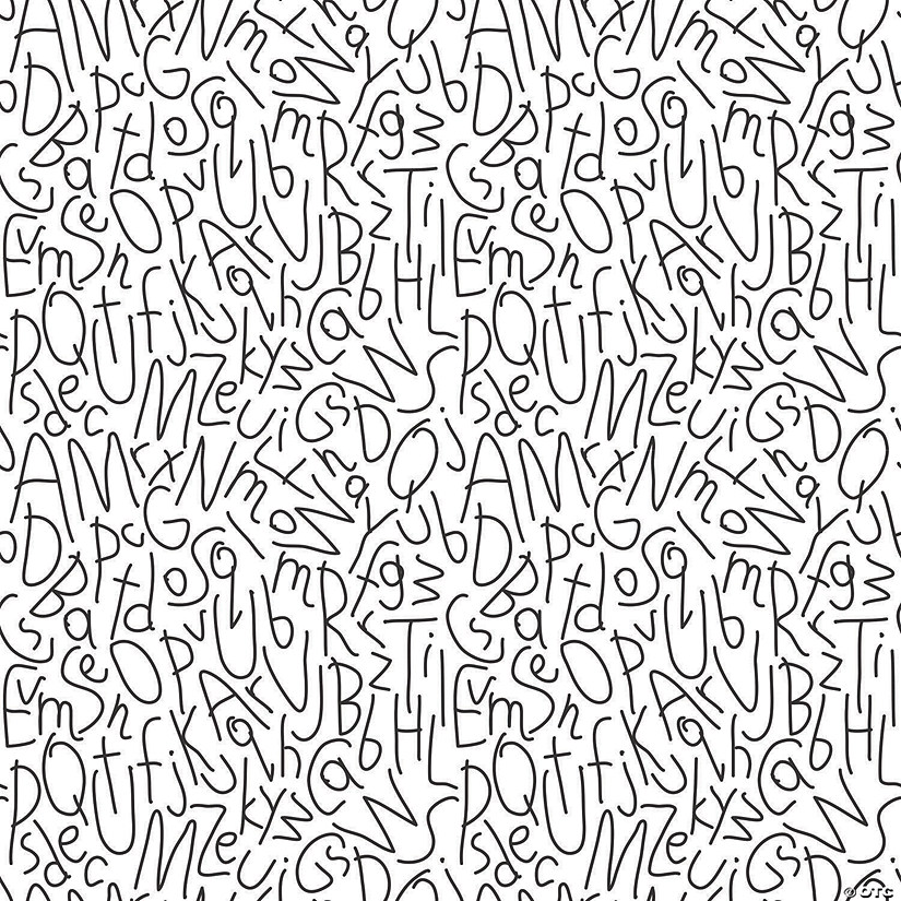 Alphabet Jumble Peel & Stick Wallpaper Image