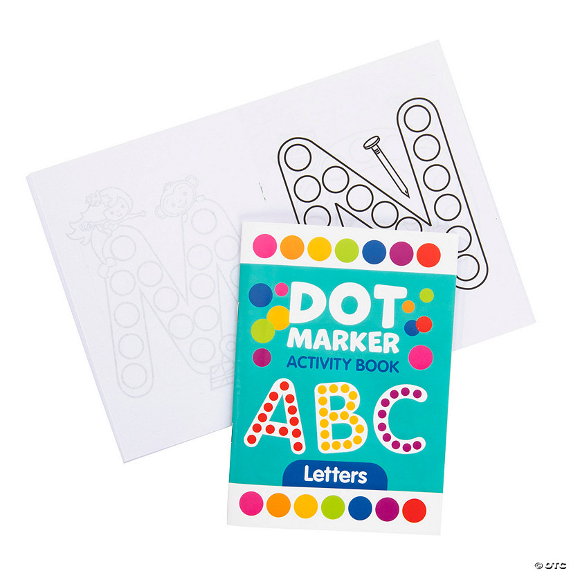 Alphabet Letters Dot Marker Activity Books 12 Pc.