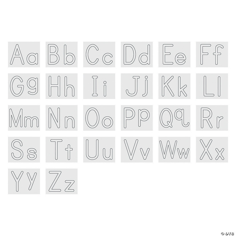 Alphabet Light Table Sheets - 26 Pc. Image