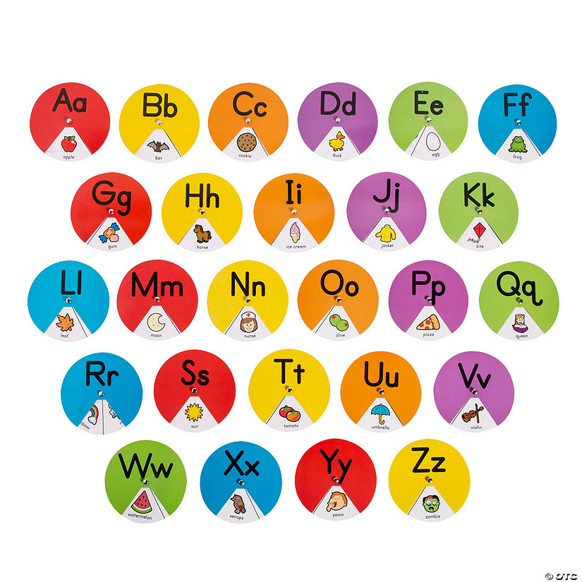 Alphabet Picture Wheels - 26 Pc. Image