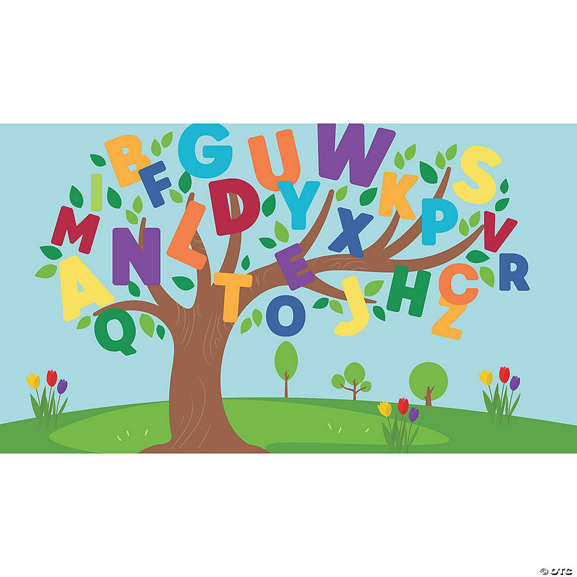 Alphabet Tree Peel and Stick Mural Image