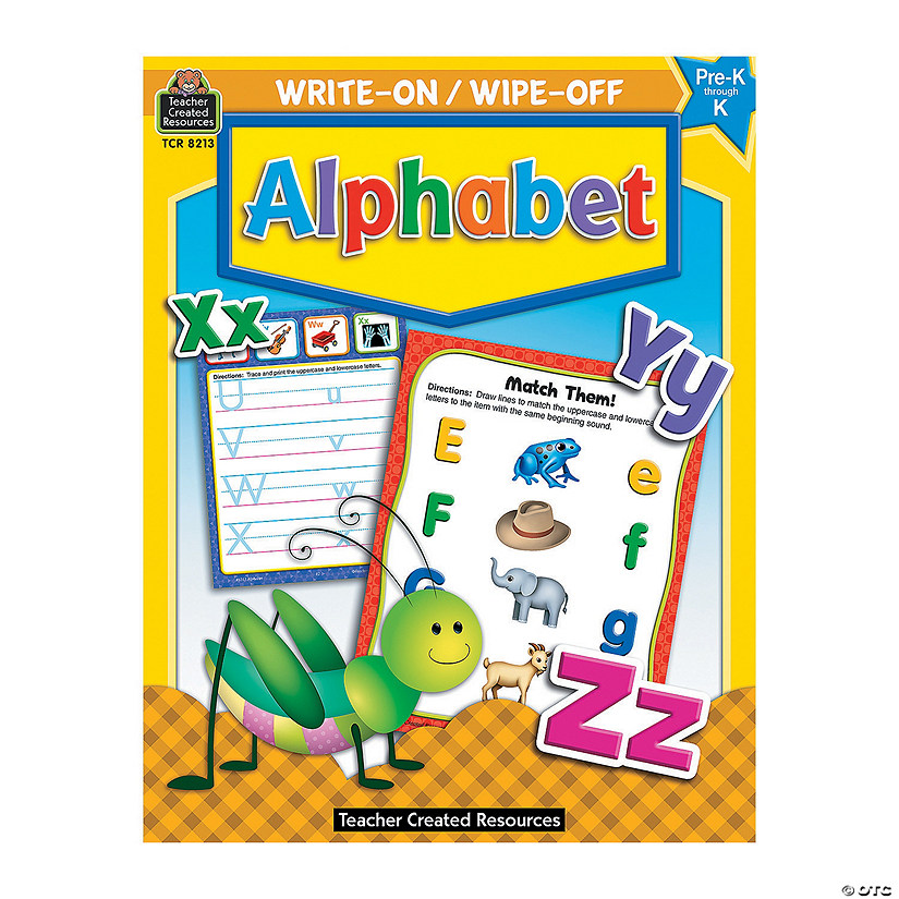 Alphabet Write-On Wipe-Off Book | Oriental Trading