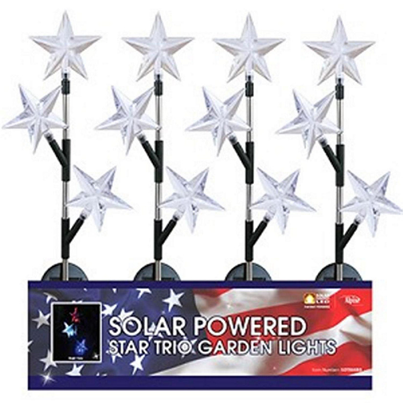 Alpine Corp Solar Star Trio LED Garden Stake Pack of 20 Image