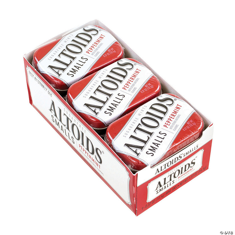 ALTOIDS Sugar Free Small Peppermint Mints, 0.37 oz, 9 Count Oriental